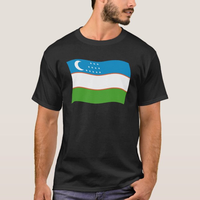 Uzbekistan Flag Shirt (Front)