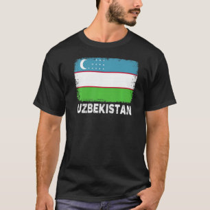 Uzbekistan Flag Support Uzbek People Women Men T-Shirt