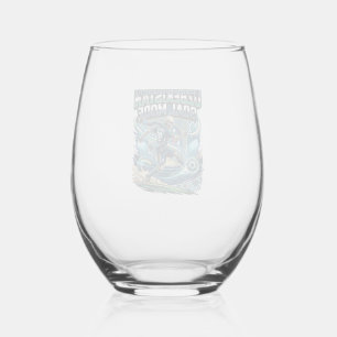 Uzbekistan Goal Mode Skeleton Striker Nations Stre Stemless Wine Glass
