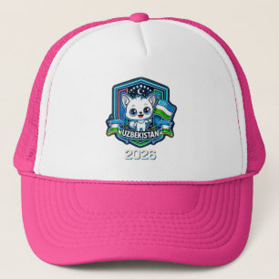 Uzbekistan Kids Trucker Hat