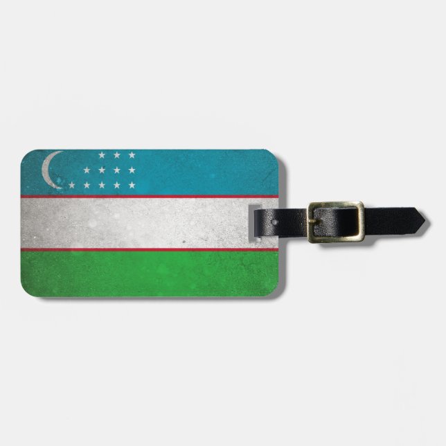Uzbekistan Luggage Tag (Front Horizontal)