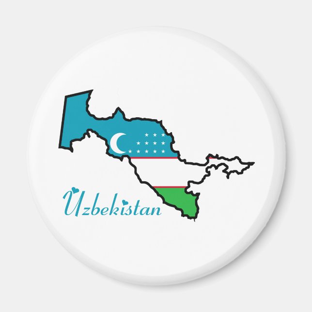 Uzbekistan Magnet (Front)