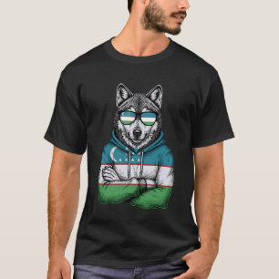 Uzbekistan Roots Uzbek Flag T-Shirt