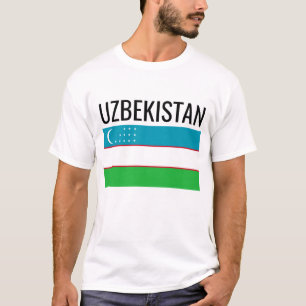 Uzbekistan // World Country National Flag T-Shirt