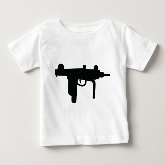 Uzi gun weapon icon baby T-Shirt (Front)