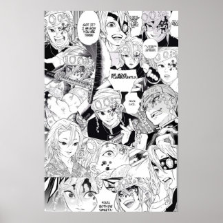 Uzui Tengen Demon Slayer KNY Collage Poster