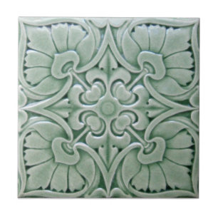 V0009 Victorian Antique Reproduction Ceramic Tile