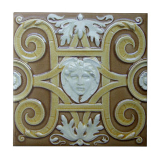 V0019 Victorian Antique Reproduction Ceramic Tile