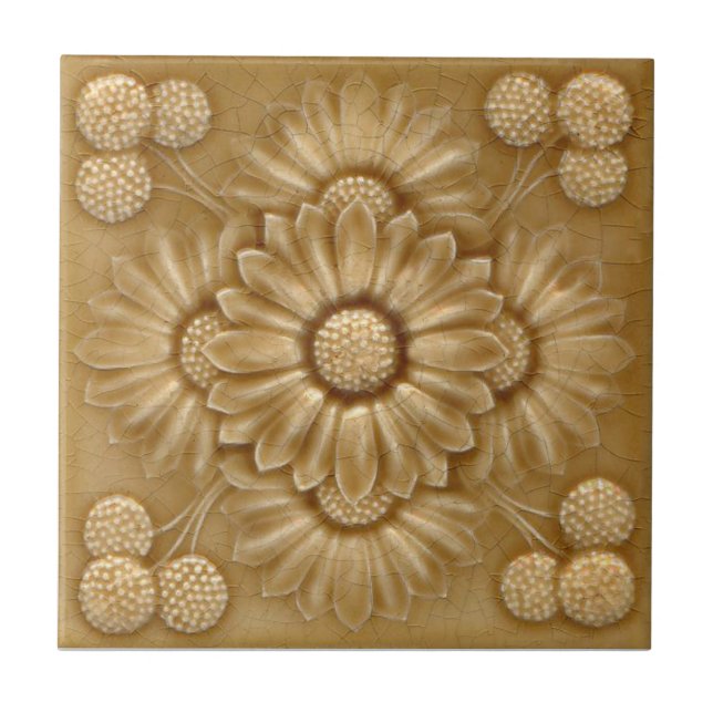 V0040 Victorian Antique Reproduction Ceramic Tile (Front)