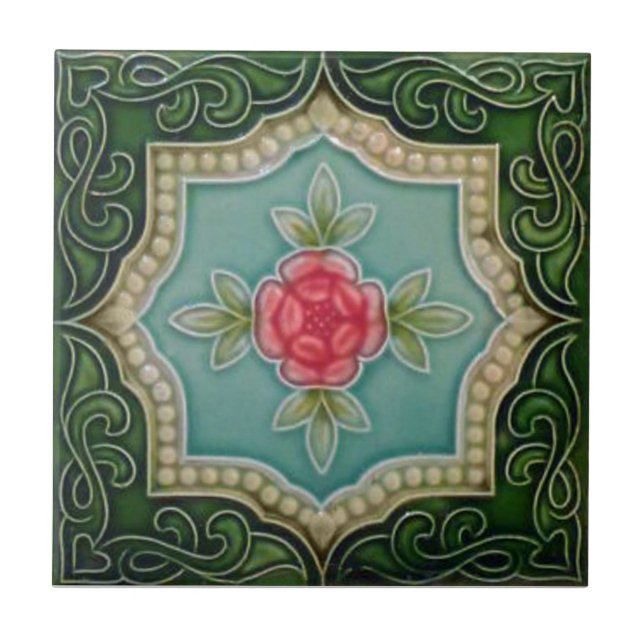 V0063 Victorian Antique Reproduction Ceramic Tile (Front)