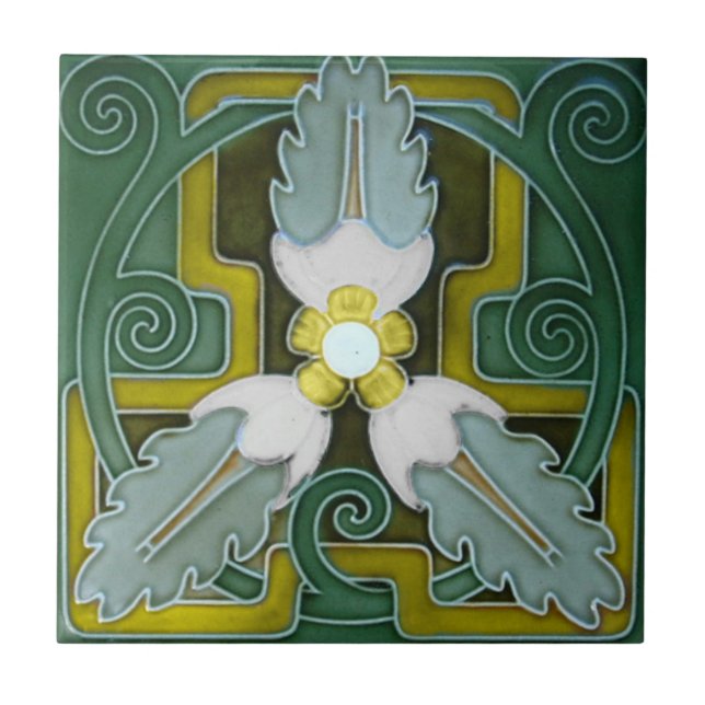 V0068 Victorian Antique Reproduction Ceramic Tile (Front)