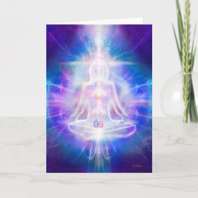 V069 Meditator Flame Card (Front)