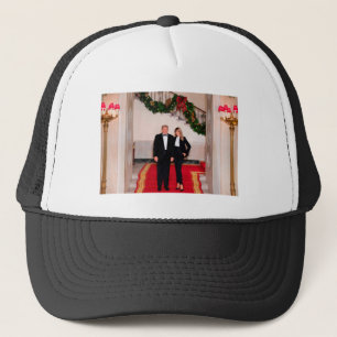 V2 Christmas President Donald Trump, Melania Trucker Hat