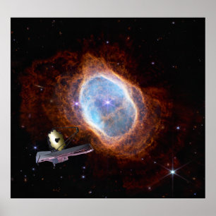 V2 Southern Ring Nebula, Space NASA James Webb Poster