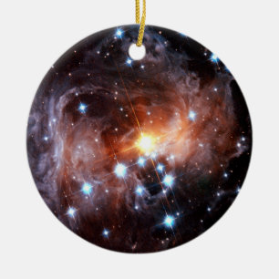 V838 Monocerotis Red Supergiant Star Hubble Photo Ceramic Tree Decoration