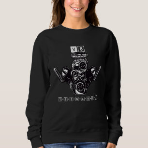 V8 Car Tuning Engine Workshop 2 Sweatshirt