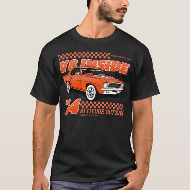 V8 Inside, Attitude Inside T-Shirt (Front)