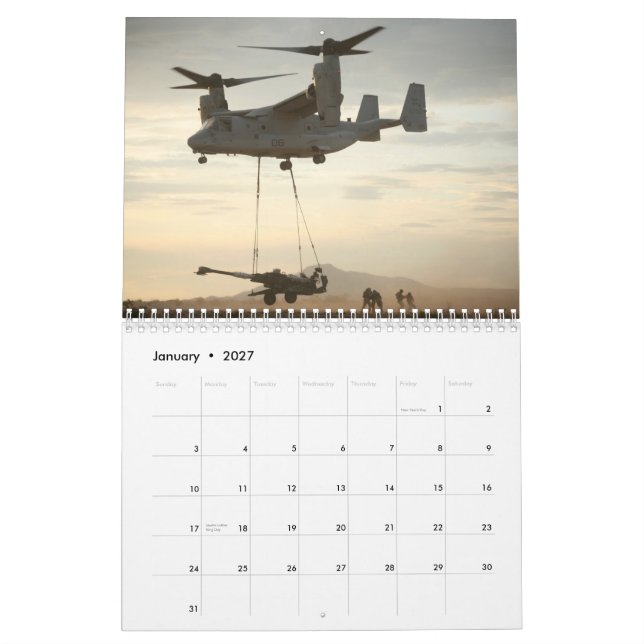 V-22 Osprey 2012 Calendar (Jan 2027)