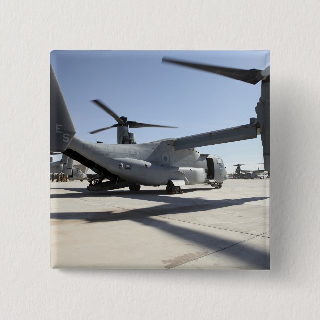 V-22 Osprey tiltrotor aircraft 2 15 Cm Square Badge (Front)