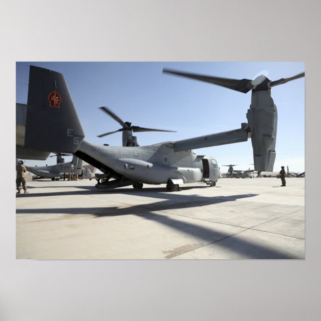 V-22 Osprey tiltrotor aircraft 2 Poster (Front)