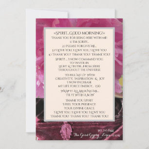 V.4 SPIRIT GOOD MORNING! Inspiration & Joy Thank You Card