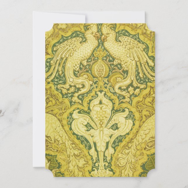 V&A Gold Cockatoo Greeting Card (Front)