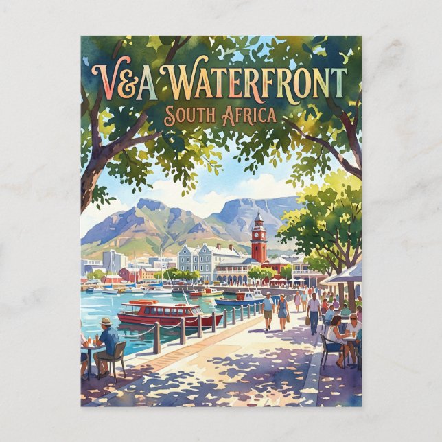 V&A Waterfront South Africa Postcard (Front)