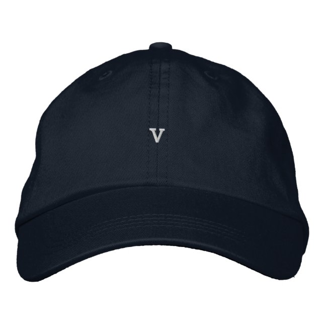 V cap Letter V : Custom alphabets cap (Front)