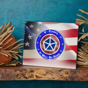 V Corps “IT WILL BE DONE” Plaque