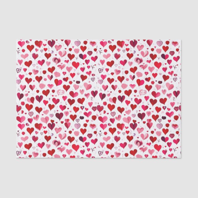 V-day Heart Tissue Paper (Front)