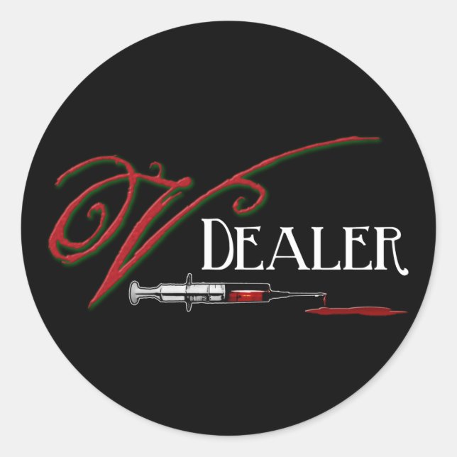 V Dealer - Vampire Blood Classic Round Sticker (Front)