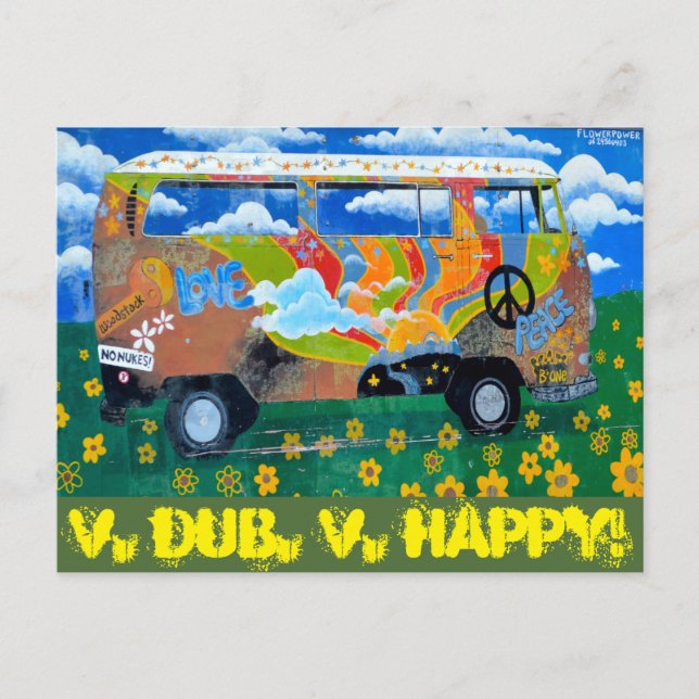 V. Dub, V.Happy! Postcard (Front)