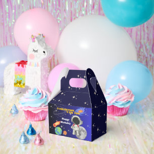 V For Victory V For Fun Astronaut Boy Birthday Favour Box