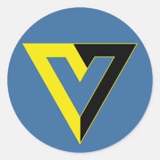 V for Voluntary sticker