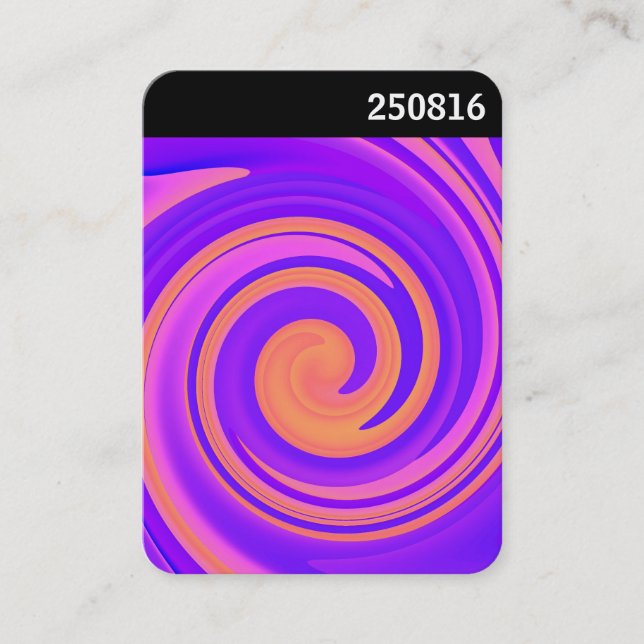 V Header - Abstract Swirl 250816 - 01c Business Card (Front)