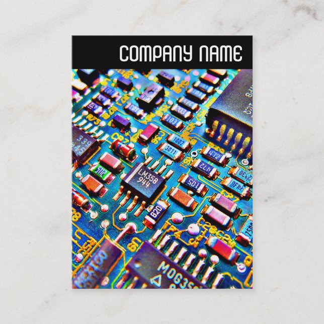 V Header - Beautiful Circuitry Business Card (Front)