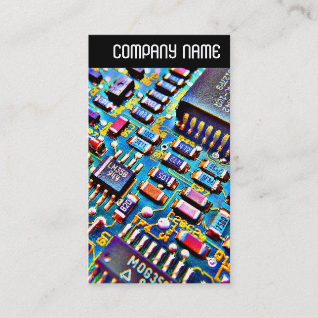 V Header - Beautiful Circuitry Business Card (Front)