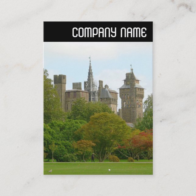V Header - Cardiff Castle Business Card (Front)