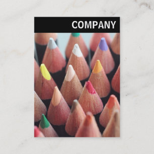 V Header - Colour Pencils Business Card
