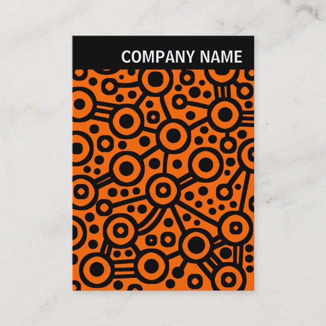 V Header - Image - Abstract Circuits - Orange Business Card (Front)