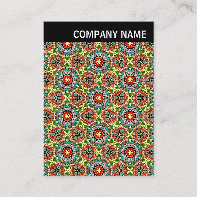 V Header - Image - Geometric Abstract Business Card (Front)