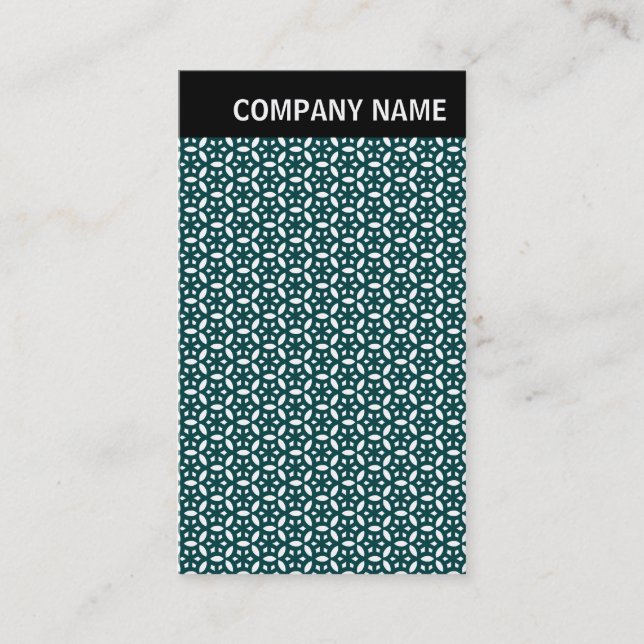 V Header - Image - Geometric Abstract Business Card (Front)