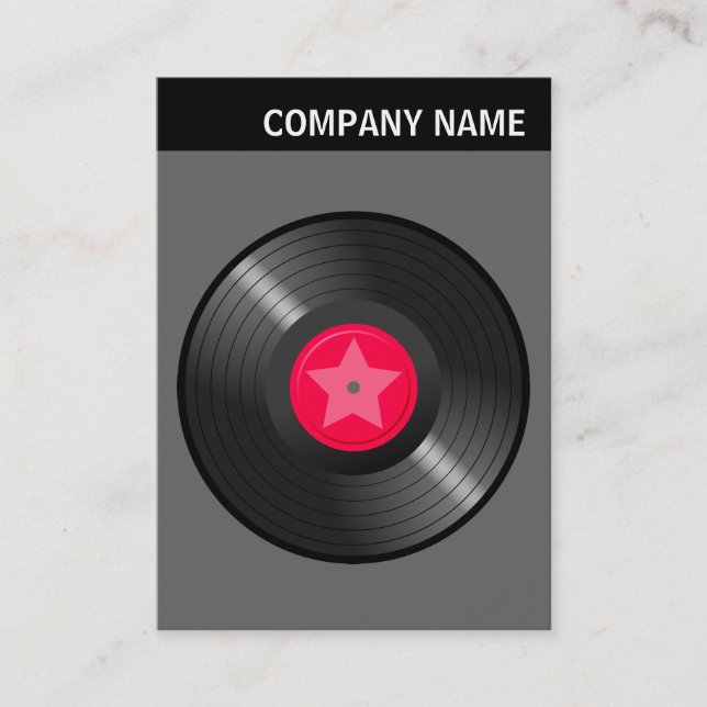 V Header - Image - LP Record - Grey Business Card (Front)
