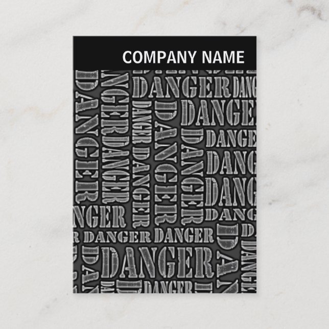 V Header - Image - Many Dangers Business Card (Front)