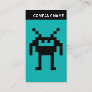V Header - Image - Nanobot on Aqua-blue Business Card