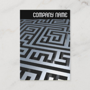 V Header - Metal Maze Business Card