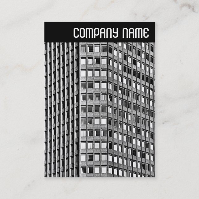 V Header - Office Block Business Card (Front)