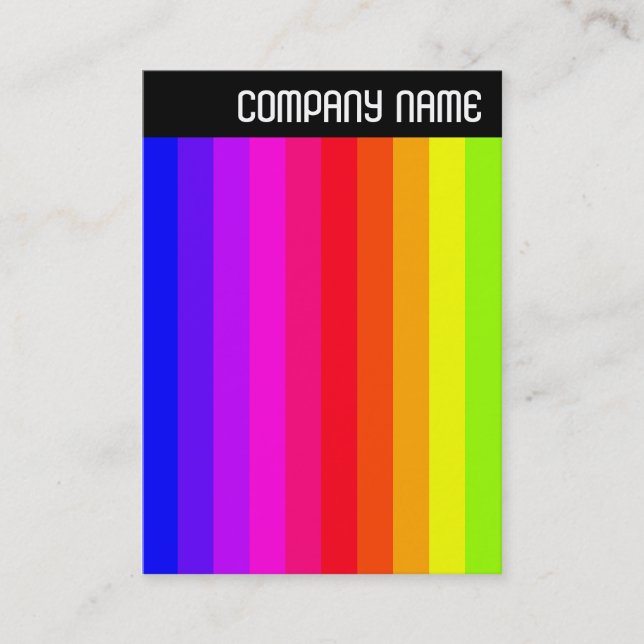 V Header - Photo - Colour Bars 01a Business Card (Front)
