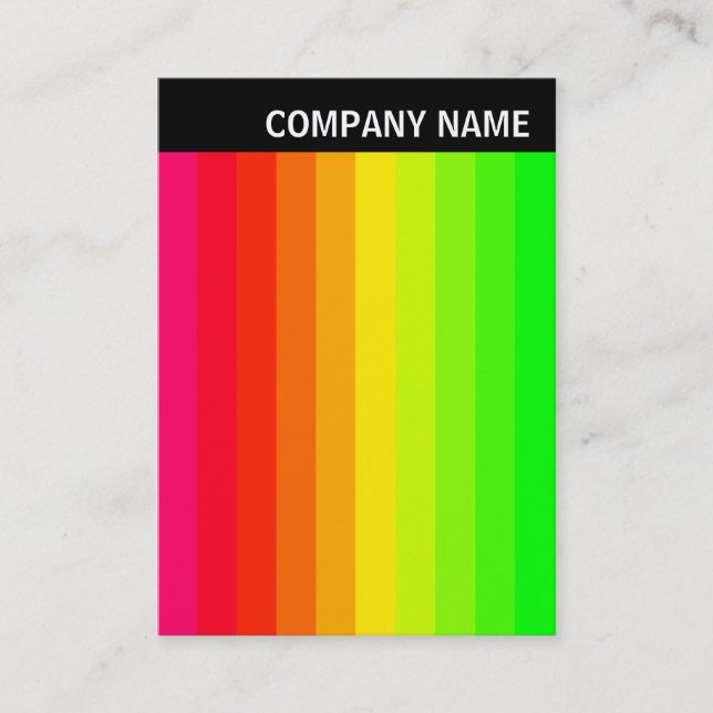 V Header - Photo - Colour Bars 02 Business Card (Front)