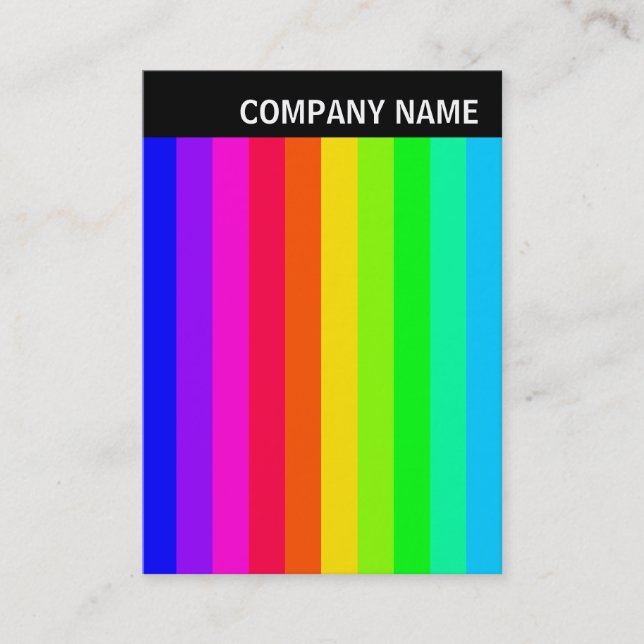 V Header - Photo - Colour Bars 03 Business Card (Front)